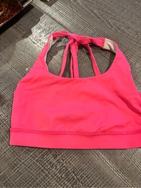 lululemon athletica Hot Pink Strappy Swim Crop Top